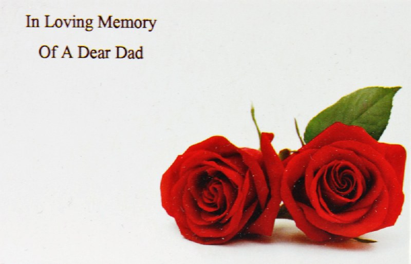 Picture of Florist Cards Small In Loving Memory Of A Dear Dad x 50pcs